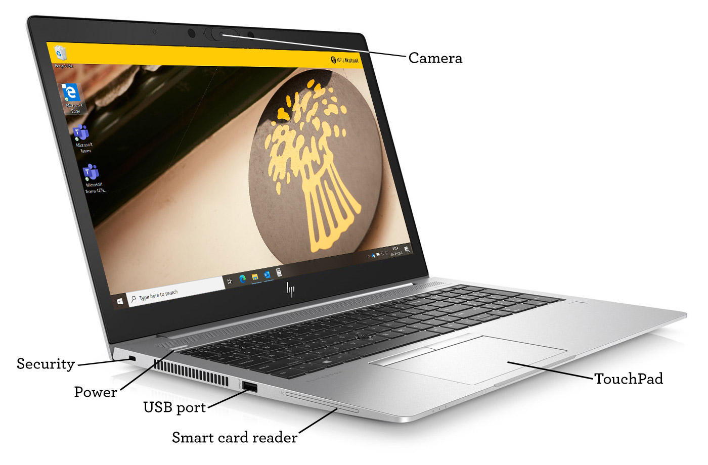 Left edge of device