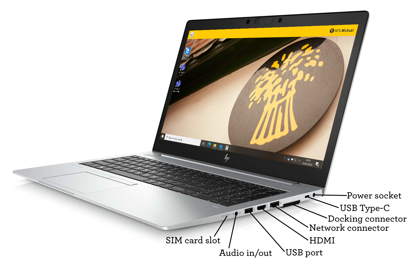 Right edge of device