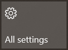 All settings tool