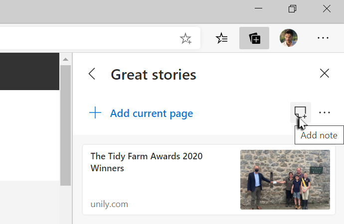 Add note tool